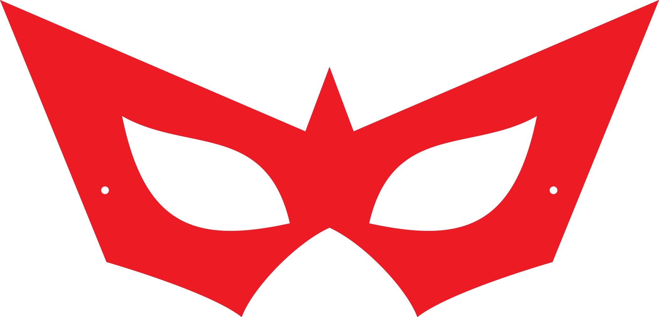 Mask Clipart Super Hero - Superhero Mask Clipart (2100x1012)