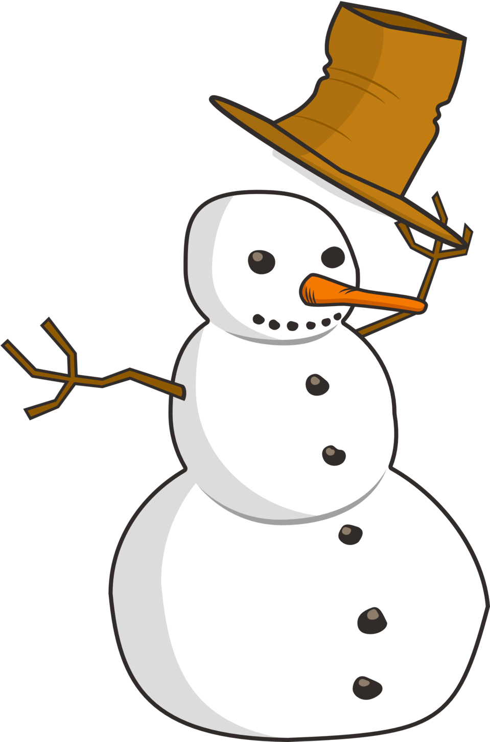 Winter Hat Clipart 25, Buy Clip Art - Snowman (958x1473)