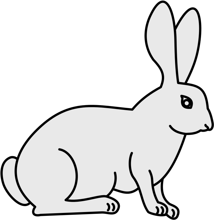 Coa Illustration Elements Animal Rabbit - Illustration Of A Rabbit (748x768)