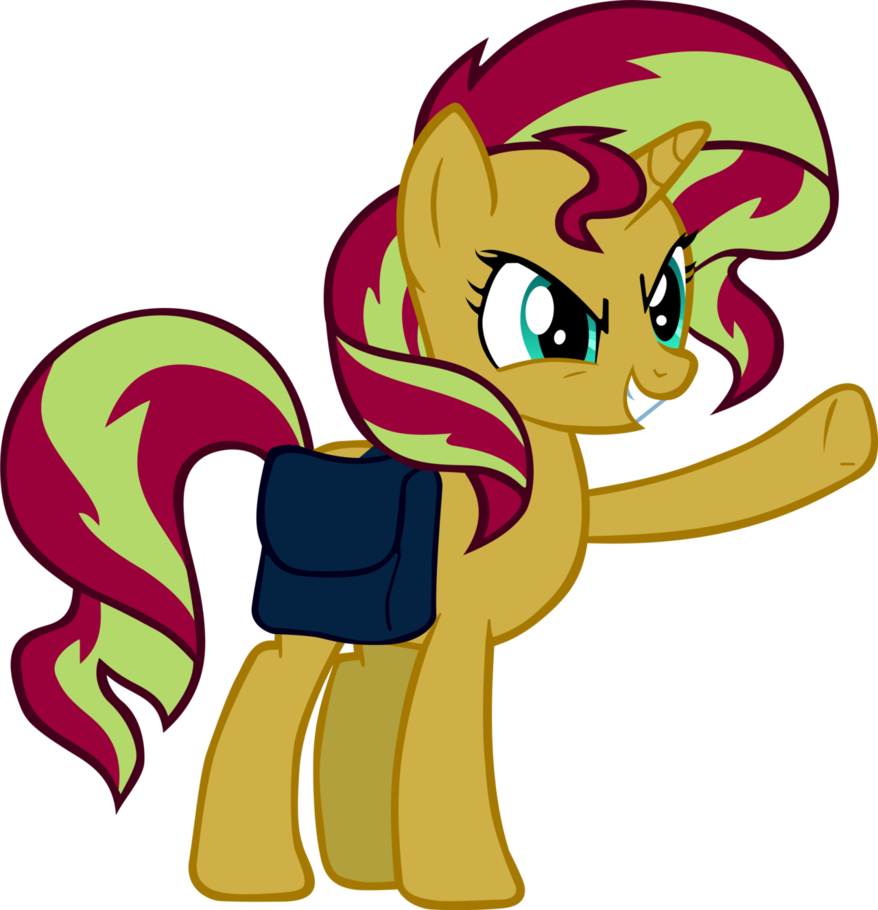 Sunset Shimmer Steals The Crown By Snx11 - Sunset Shimmer Pony Evil (878x910)