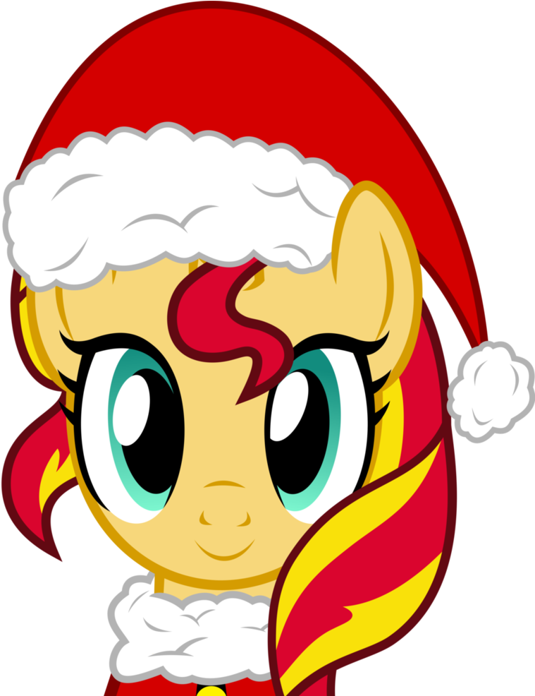 Christmas Sunset Shimmer By Pink1ejack - Sunset Shimmer Christmas Pony (812x985)