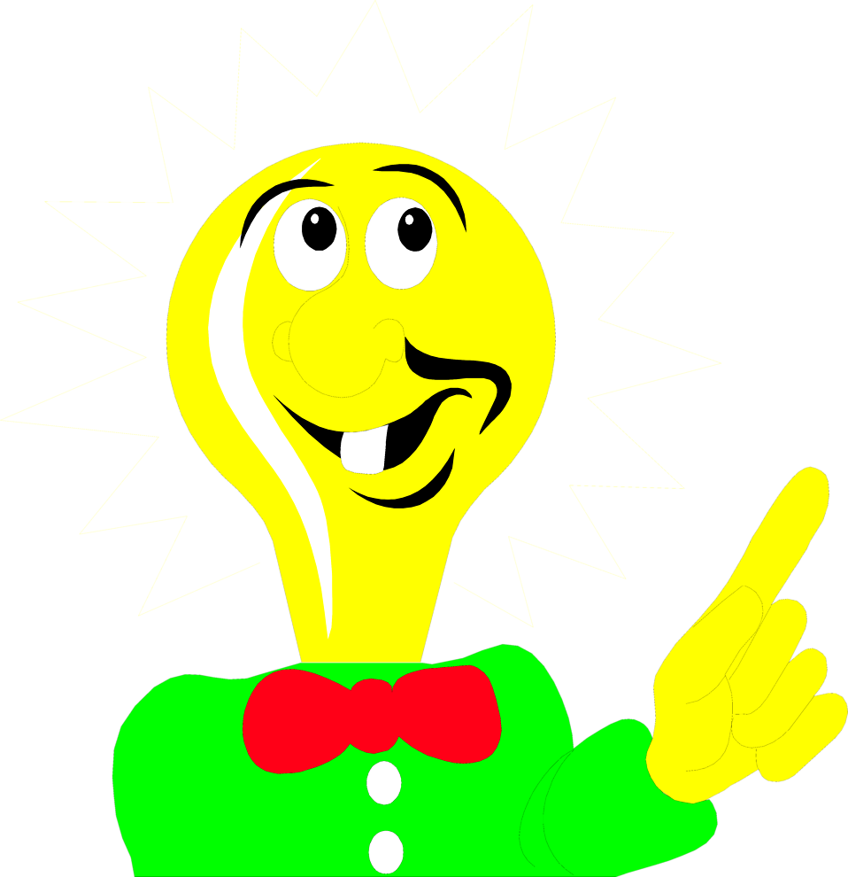 Illustration Of A Cartoon Man With A Lightbulb Head - Light Bulb Head Cartoon (958x990)