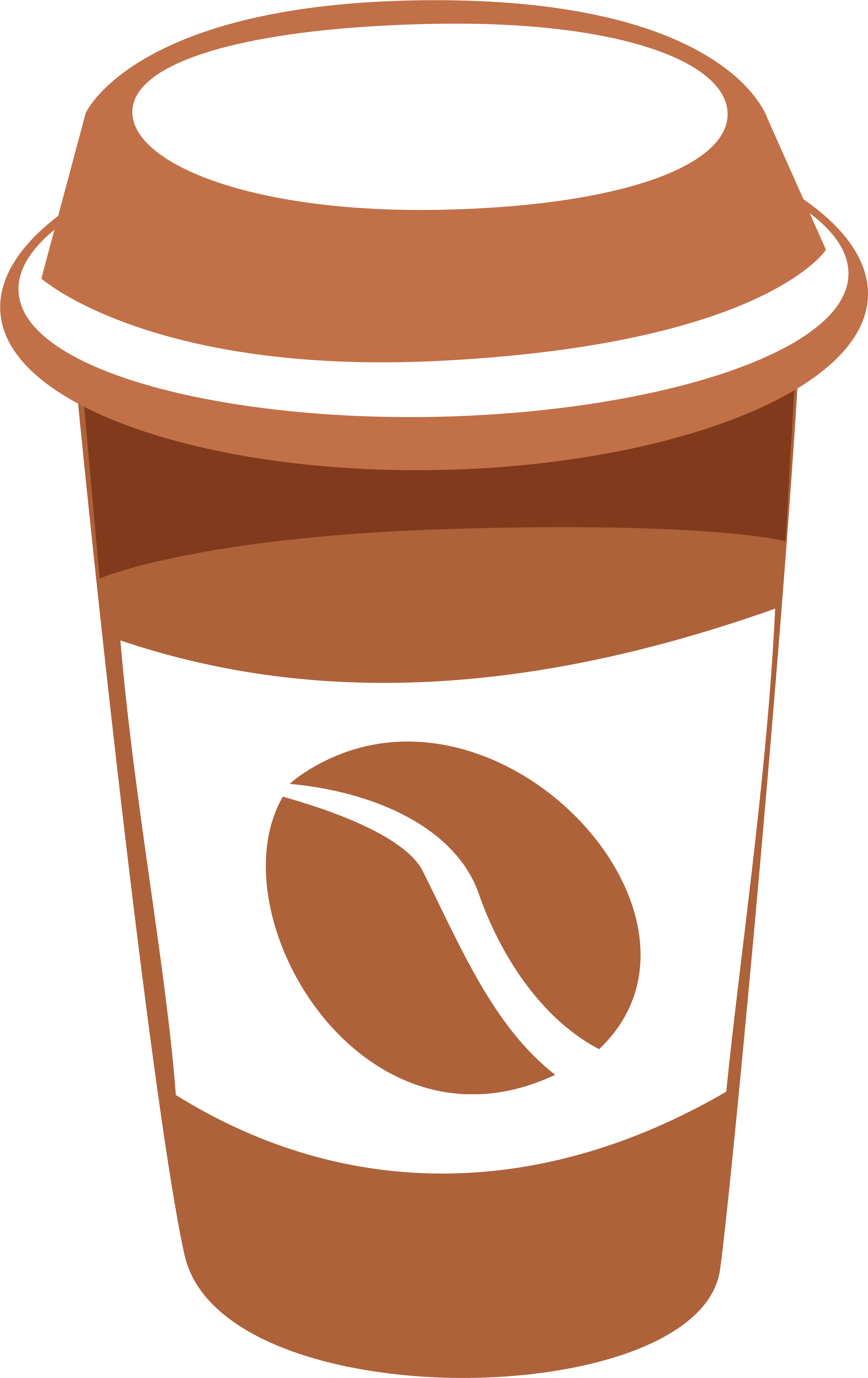 Coffee Cup Cafe Coffee Bean - Copo De Café Png (3001x4758)