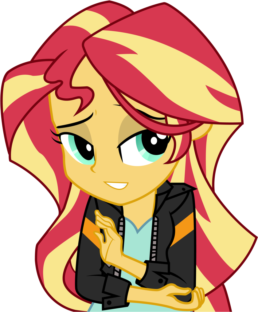 Sunset Vector 1 By Ahsokafan100 - My Little Pony Equestria Girls Gip (839x1024)