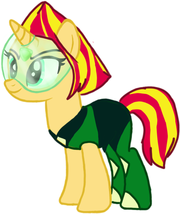 Sunset Shimmer Peridot By Tsundra - Sunset Shimmer As Mulan (635x741)