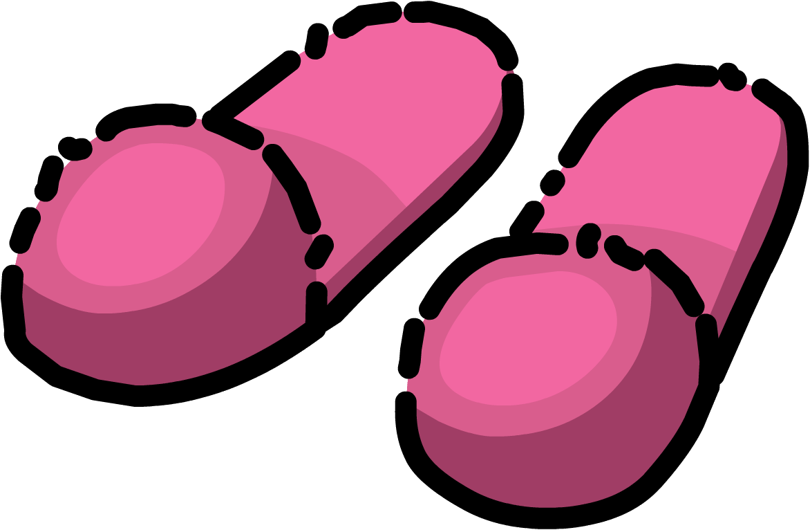 Herbert's Slippers - Pink Slippers Png (1172x766)