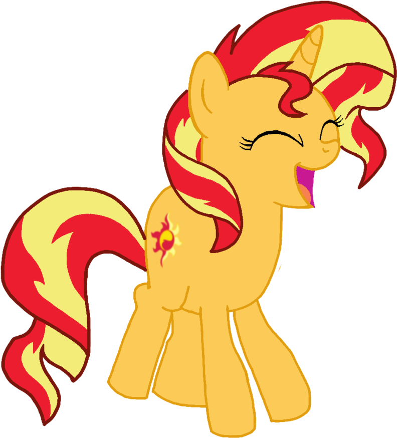 Super Happy Sunset Shimmer By Torvusil - Sunset Shimmer Pony Happy (858x930)