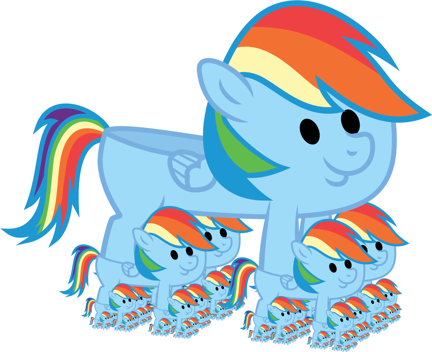 Rainbow Dash Rarity Pinkie Pie Applejack Fluttershy - Rainbow Dash Tanks For The Memories (1494x1456)