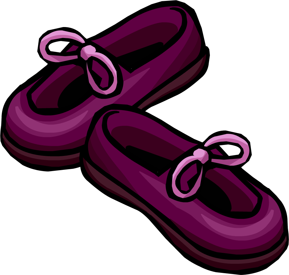 Plum Slippers - Imagenes De Zapatos Animadas (950x905)