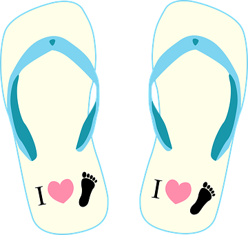 Thongs, Bathing Shoe, Slippers, Plastic - Ein Hausschuh Clipart Ohne Hintergrund (360x340)
