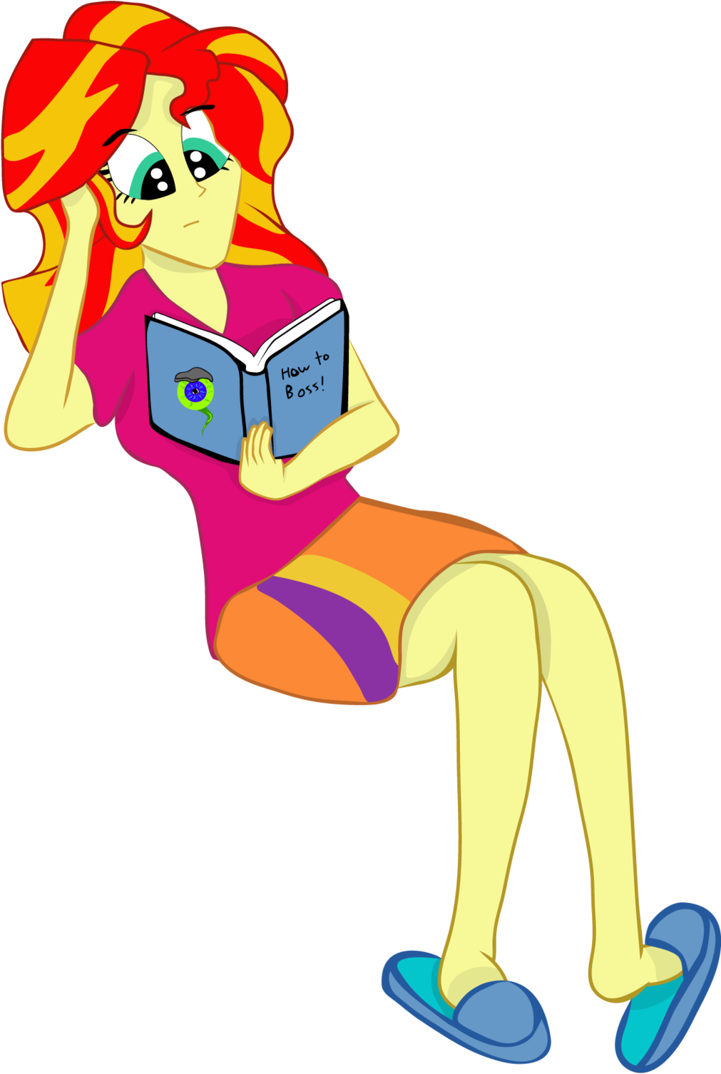 Sunset Shimmer Reading By Youcancallmebravo Sunset - Sunset Shimmer (1024x1539)