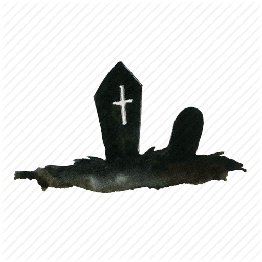 Cemetery, Dead, Death, Final, Finish, Grave, Gravestones - Grave Silhouette Transparent (512x512)