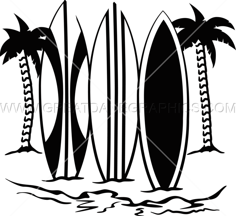 Drawn Surfboard Black And White - Surfboards Black And White (825x755)