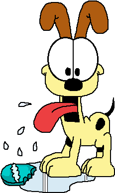 Odie And The Slipper By Bubblecat14 - Odie (288x429)