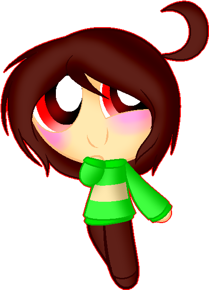 Chara In Powerpuff Style - Chara Powerpuff Girl Undertale (479x636)