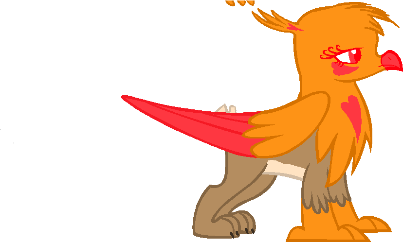 Mlp Griffin Lynx Phoenix By Mlp Moonlit Rose - Drawing (900x500)