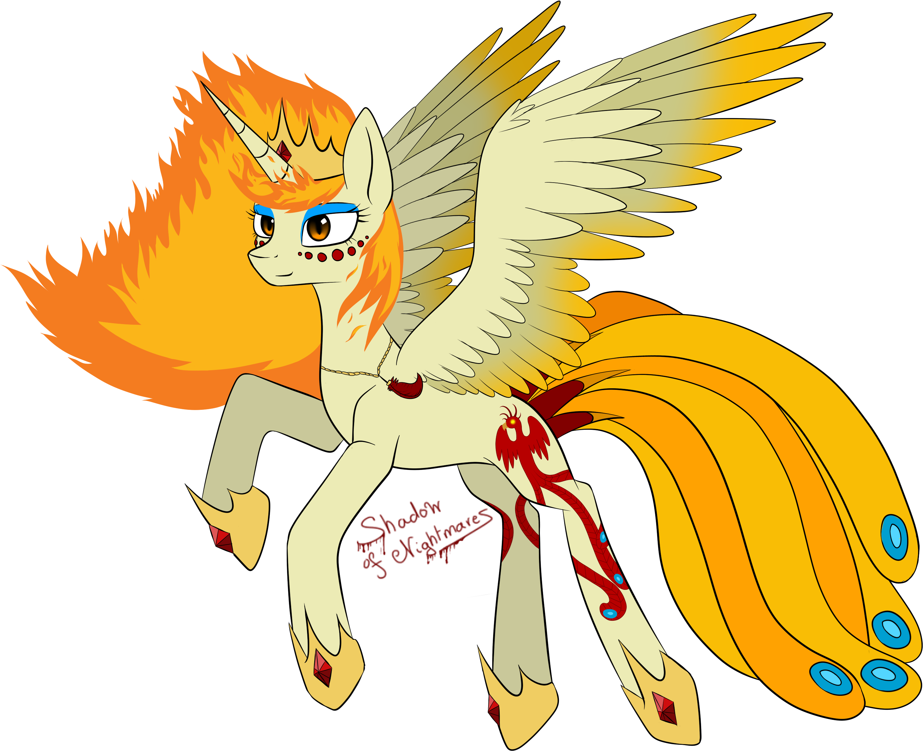 Princess Phoenix By Shadow Of Nightmares - Illustration (3000x2500)