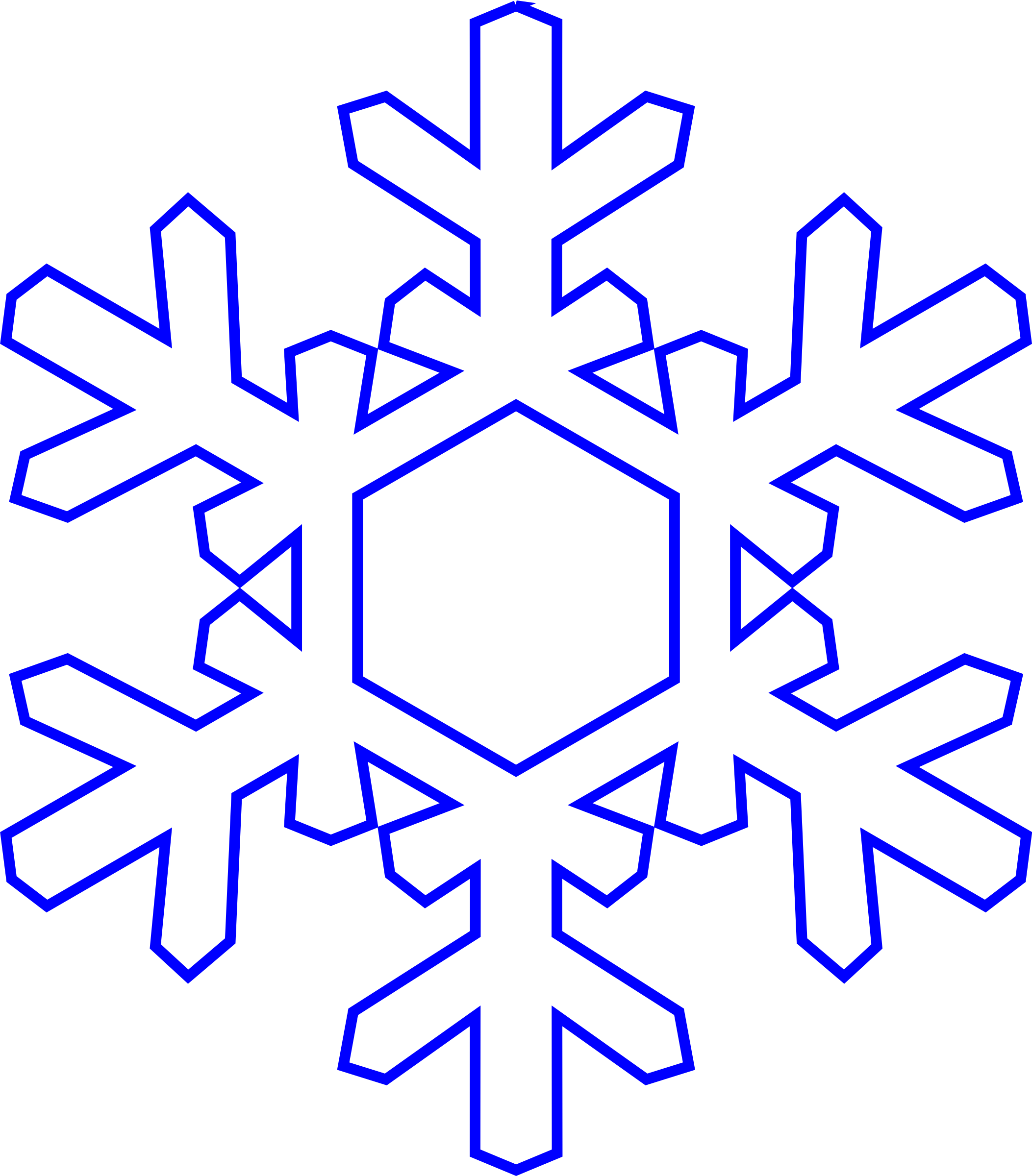Cute - Snowflake Clipart Free (2105x2400)