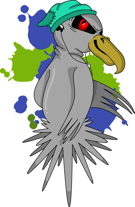 Hummingbird Cartoon 27, Buy Clip Art - Comic Bird (471x720)