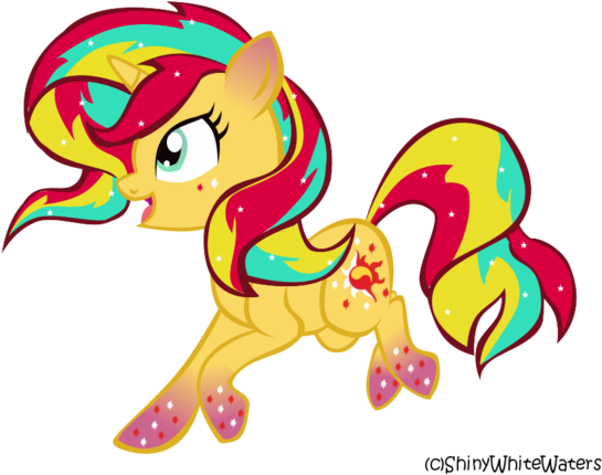 Rainbow Power Sunset Shimmer By Shinywhitewaters - My Little Pony Rainbow Power Sunset Shimmer (600x433)