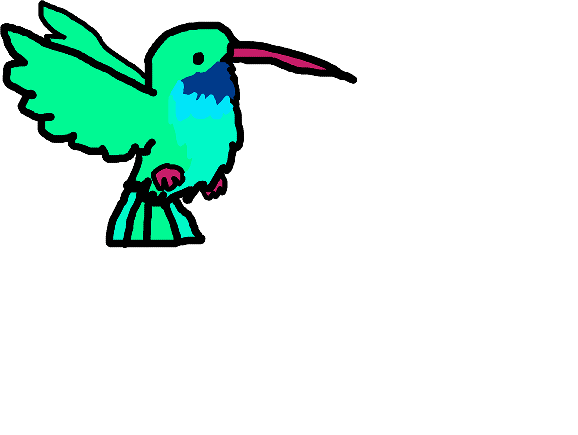 Hummingbird Animation By Okamilota - Hummingbird Animation (1500x1060)