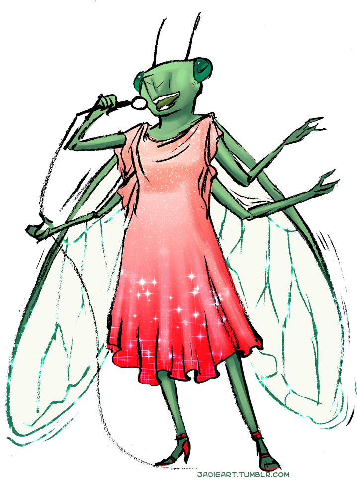 30 Day Monster Girl Challenge - Girl Monster Bugs Art (786x1000)