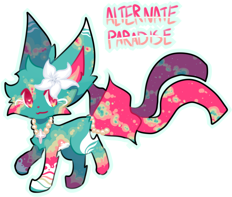 Ribbonfox Auction Alternate Paradise By Kuro The Art - Cartoon (1024x731)