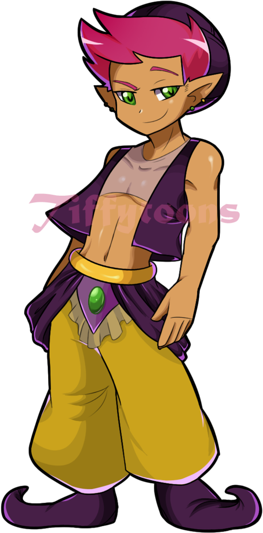 Jal By Tiffywink - Shantae Male Genies (683x1169)