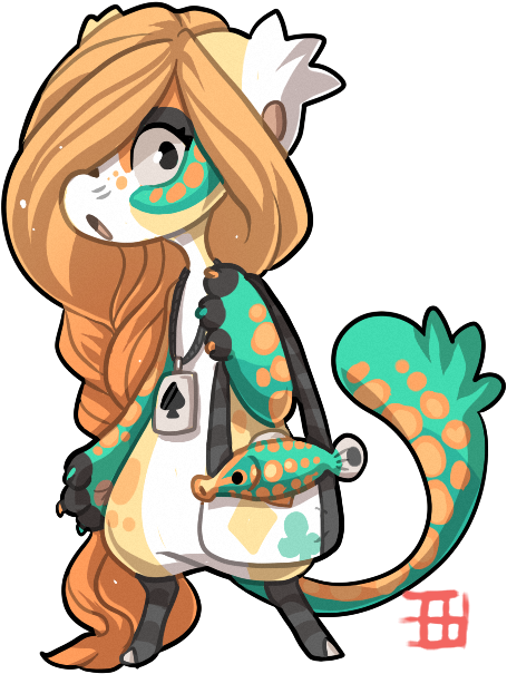 Auction By Griffsnuff - Orange Spotted Filefish (493x648)