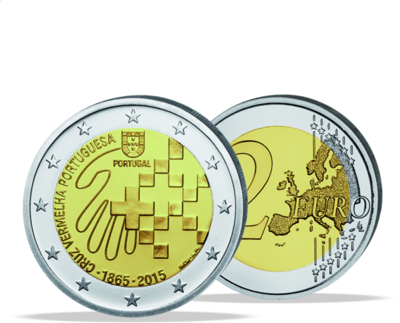 2 Euro „rotes Kreuz Portugal“ - Schloss Neuschwanstein 2 Euro Bayern In Farbe - Münzkurier (600x600)