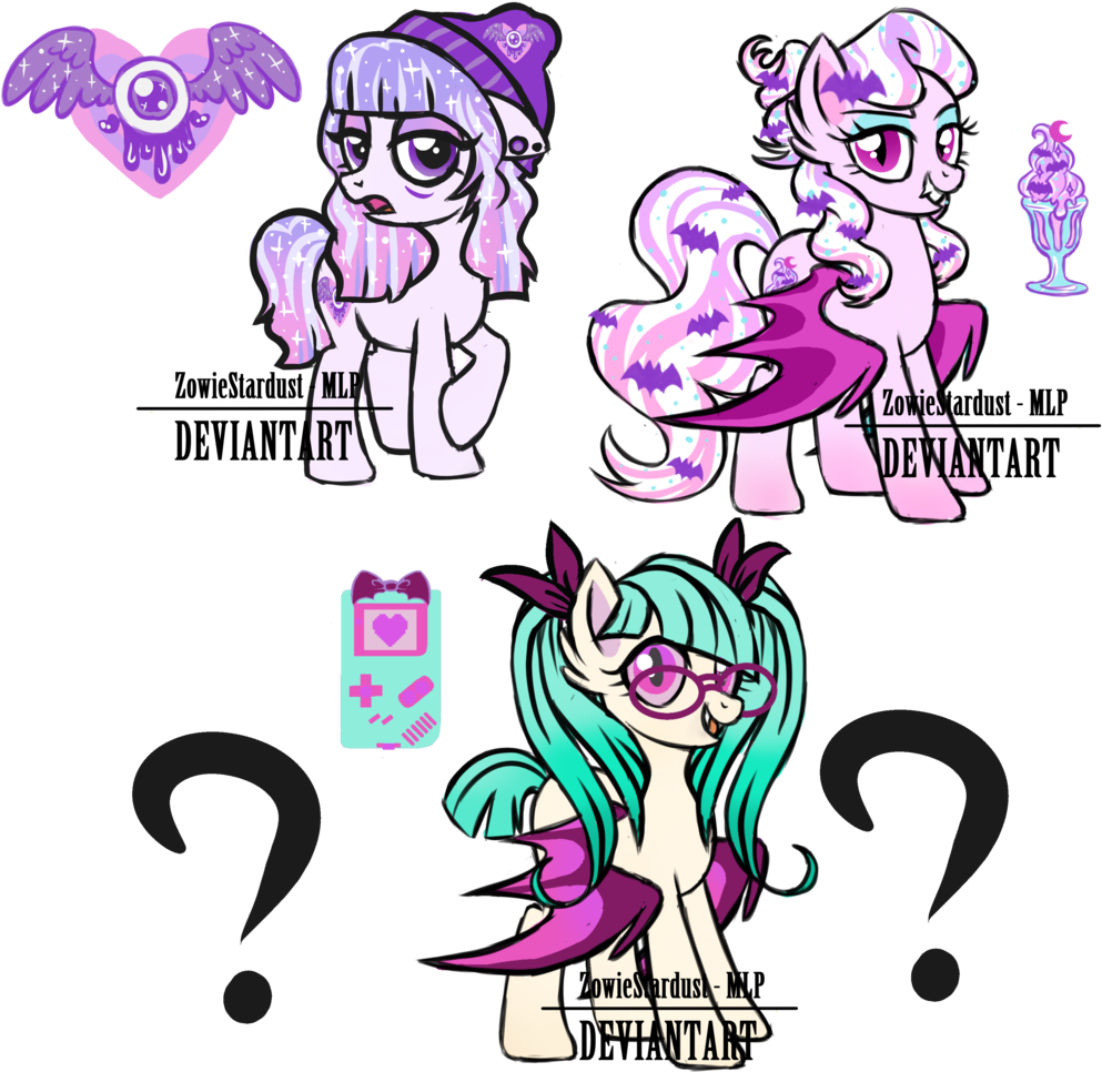 Cutie Mark Ponies Reveal By Zowiestardust-mlp - My Little Pony: Friendship Is Magic (1024x1024)