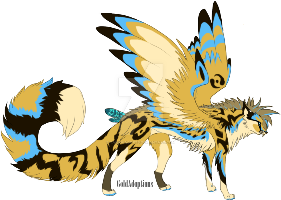 Winged Cheetah Oc Auction By Taraviadopts - Anime Winged Cat (1024x728)