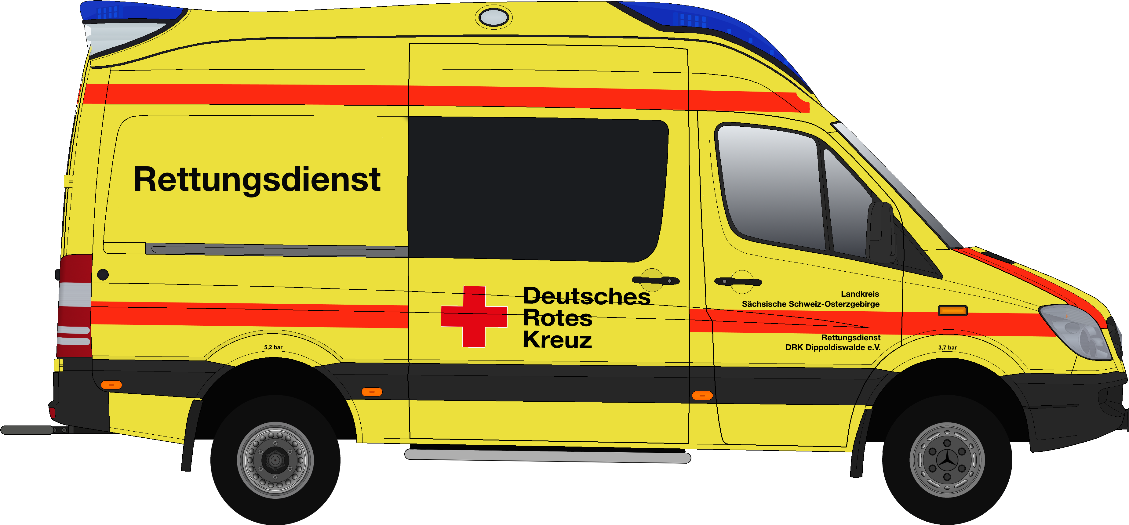 Noch Ein Rtw Aus Dippoldiswalde - Rtw Dippoldiswalde (4000x1732)