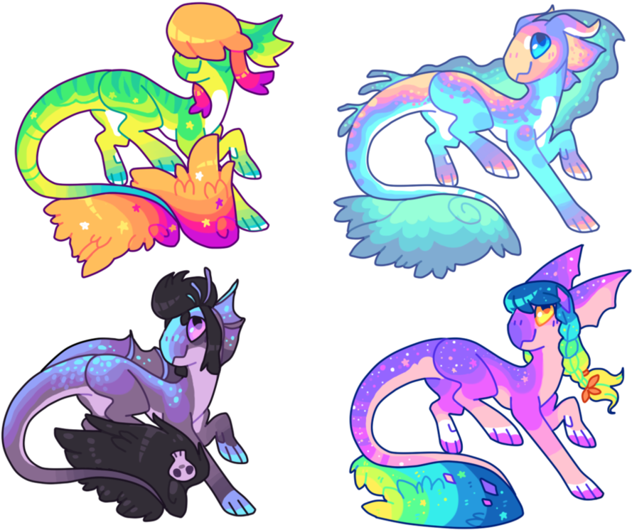 Fairy Lizard Auction Open By Puqqie - Cartoon (1001x797)