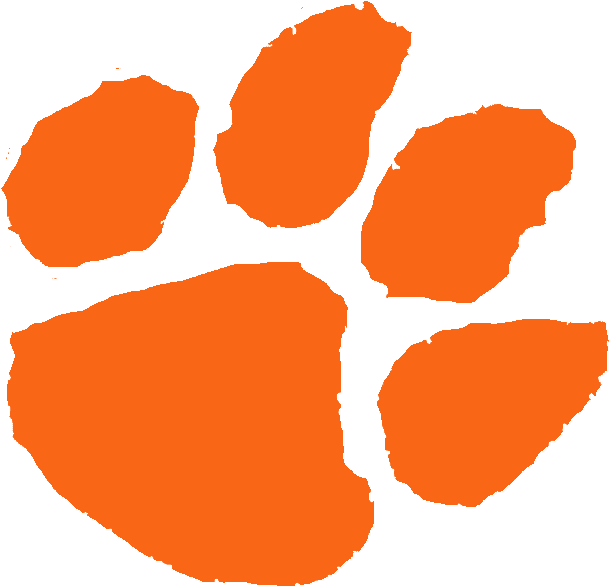 Clemson Tiger Paw Clipart - Godby High School Logo (622x600)