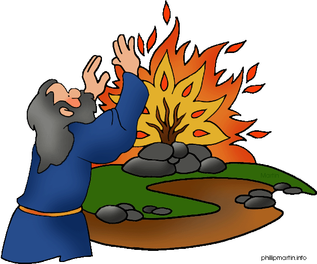 Burning Bush Vbs - Moses And The Burning Bush Clipart (648x542)