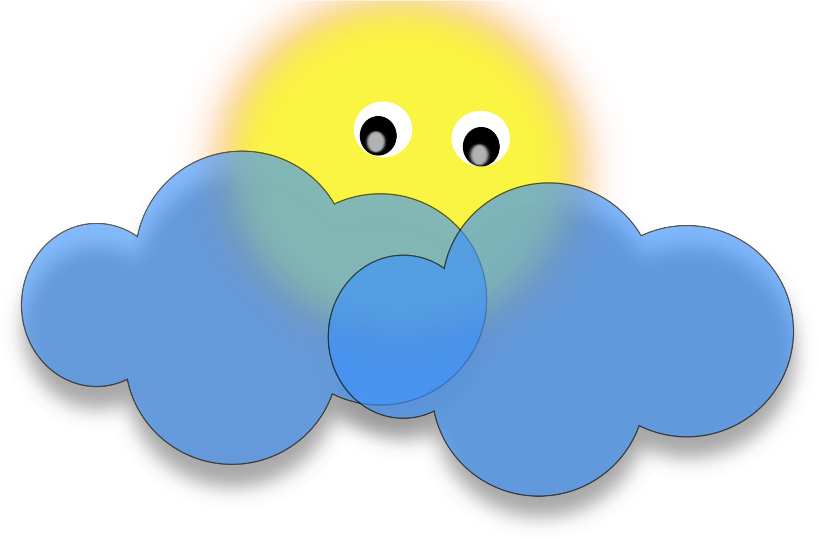 Sun And Clouds Clipart - Sun And Clouds Clip Art (1920x1200)
