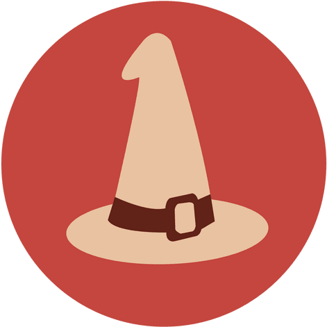 Witch Hat Circle Icon - Portrait Of A Man (512x512)