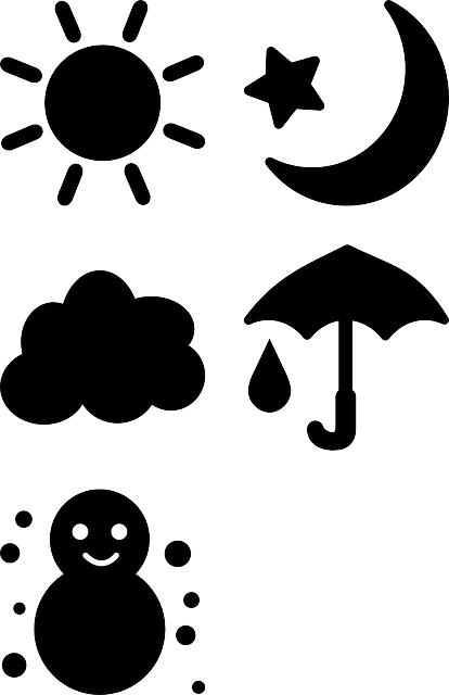 Weather, Sun, Sunshine, Clouds, Cloudy, Pictogram - Pictograma Clima (414x640)