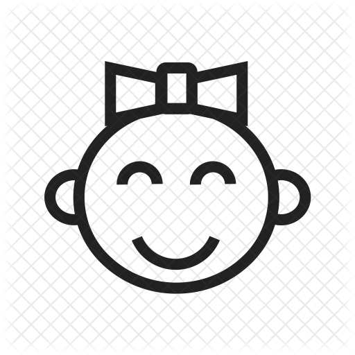 Baby Girl Icon - Infant (512x512)