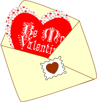 Valentine Card Clipart - Valentine's Day Clip Art (350x378)