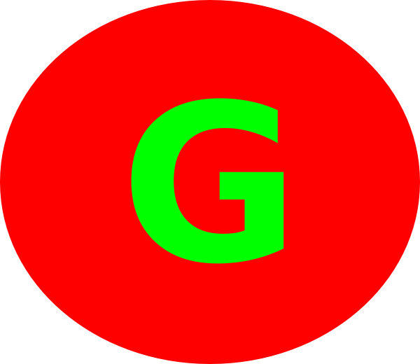 Letter G Red Circle Clip Art At Clker Com Vector Clip - G In A Circle (600x520)