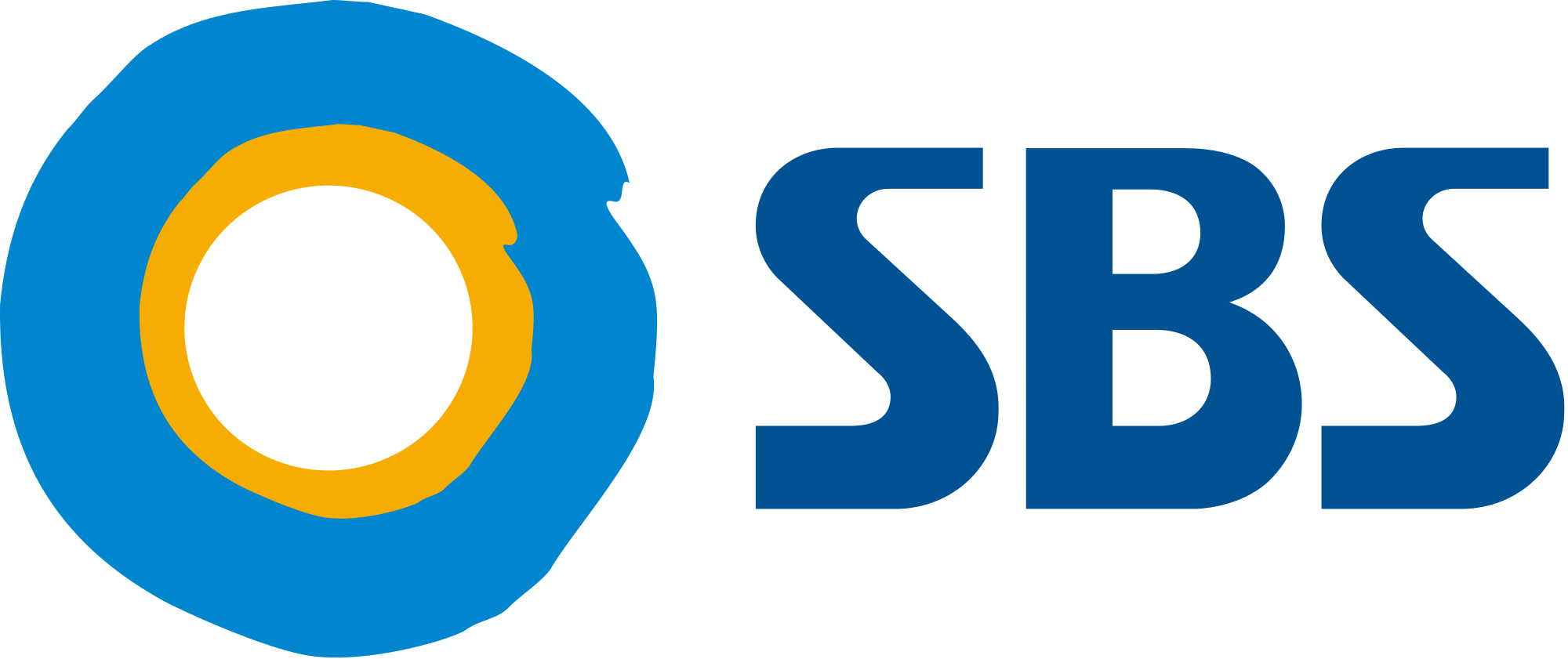 Seoul Broadcasting System Logo - Sbs Logo Png (2000x841)