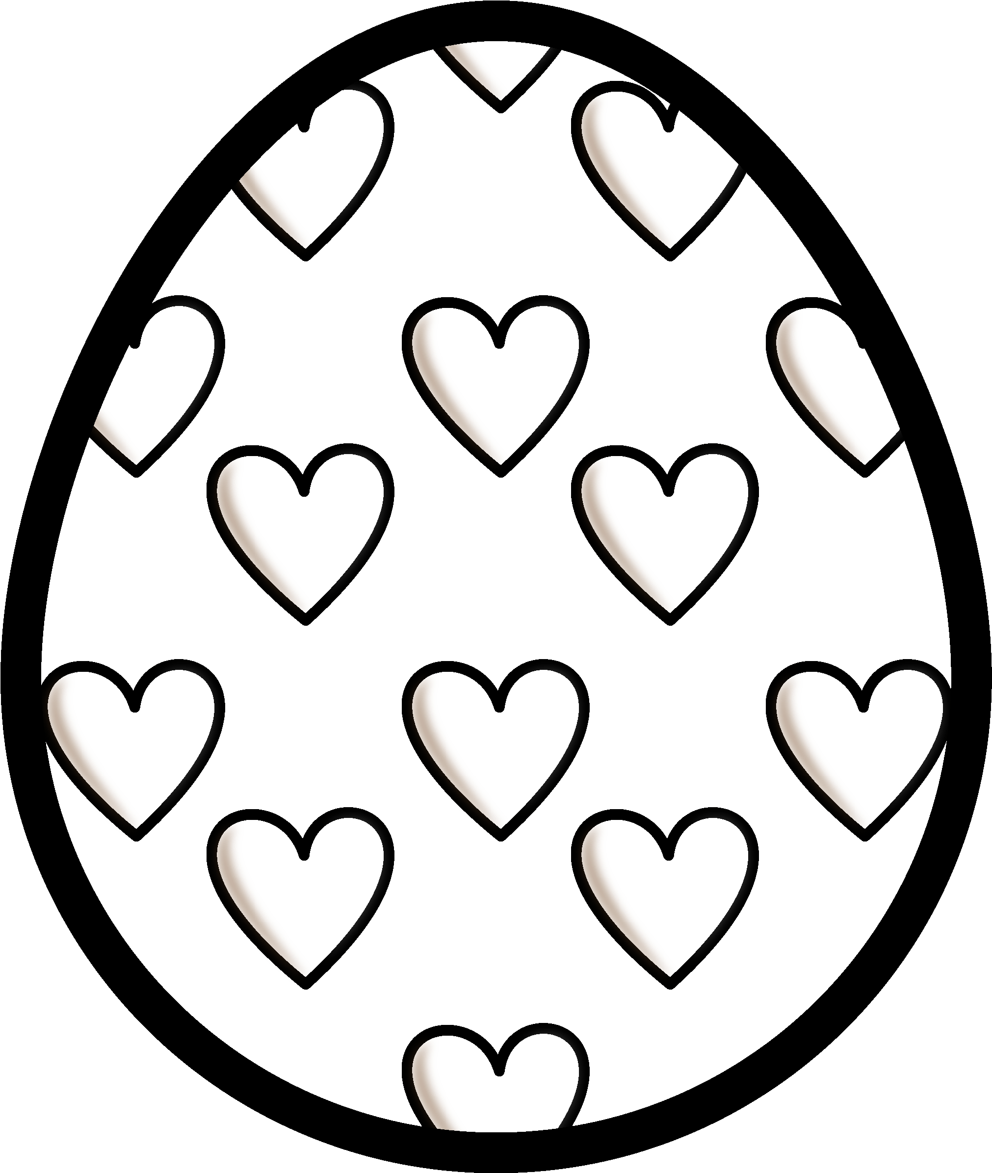 Fancy Idea Black And White Easter Egg Clipart Eggs - Black And White Easter Eggs (2953x2953)