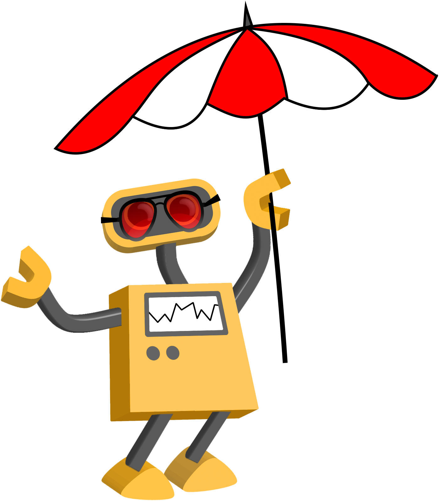 Beach Bot - Robot (1399x1597)