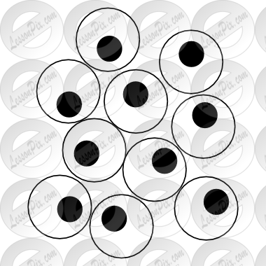 Frog Eggs Outline For Classroom / Therapy Use - Circle (380x380)