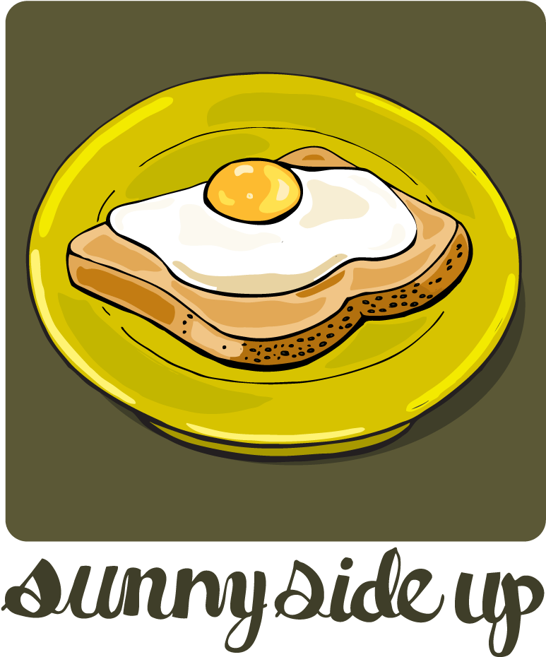 Excellent Eggs Sunny Side Up With Cooked Egg Clipart - Fried Egg (794x956)