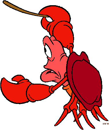 0 Mermaid Clip Art Clipart Fans - Sebastian From The Little Mermaid (385x457)