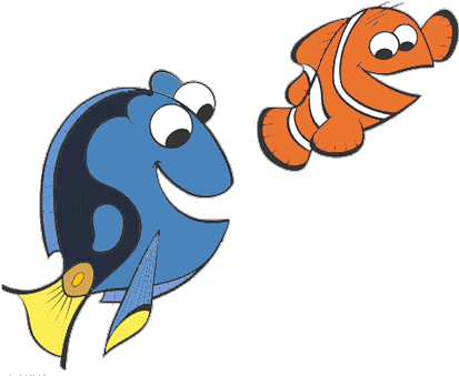 Nemo And Dory Clipart - Finding Nemo Clipart (421x350)