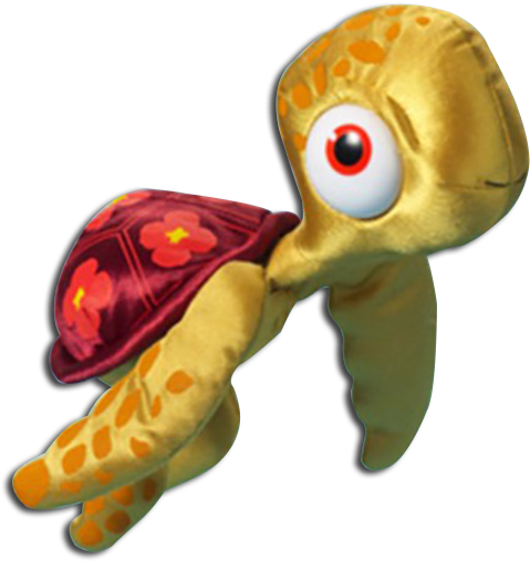 Finding Nemo Turtle Stuffed Animal Plush Toy - Finding Nemo Turtle Png (516x550)